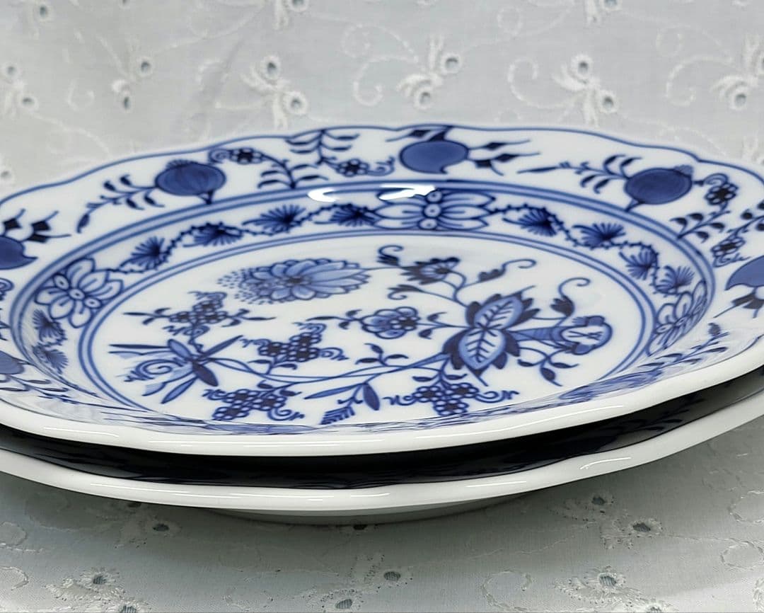 未使用✨マイセン ブルーオニオン プレート 18cm皿 サラダ デザート②