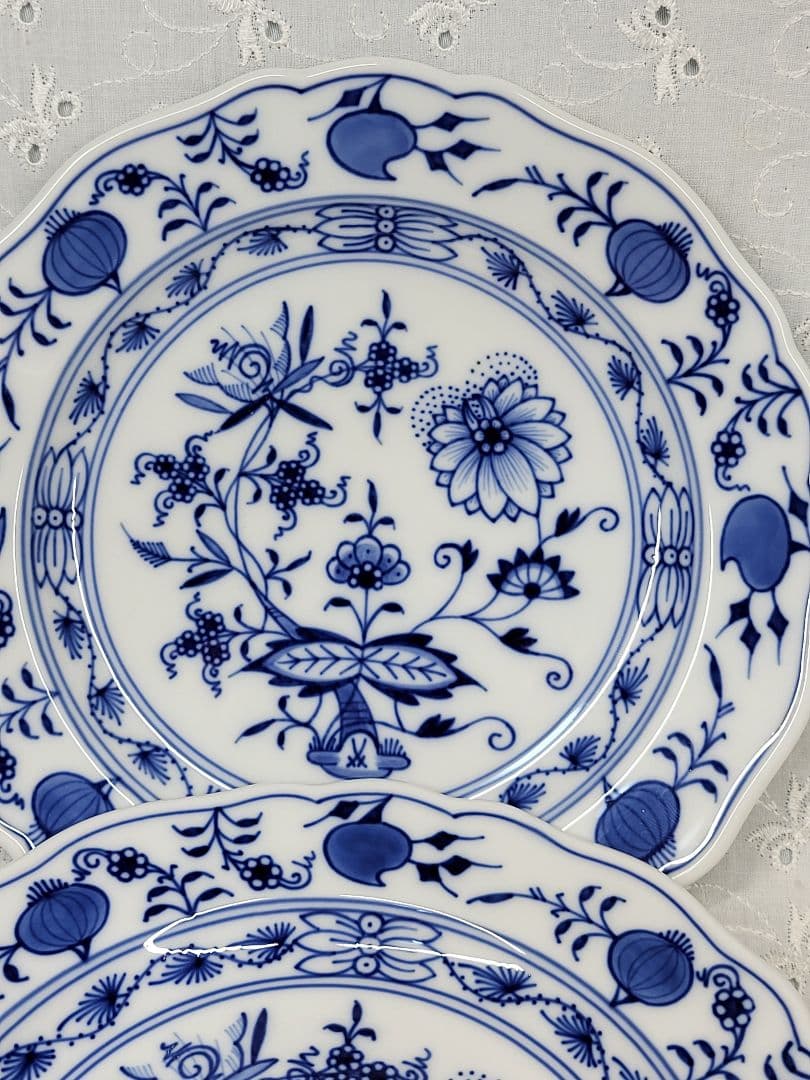 未使用✨マイセン ブルーオニオン プレート 18cm皿 サラダ デザート②