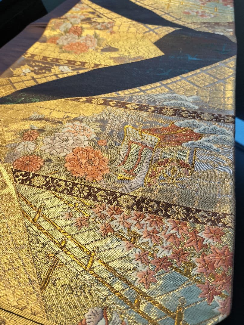 A945☆高級‼️豪華刺繍‼️ひな祭り‼️テーブルランナー2m10cm - メルカリ