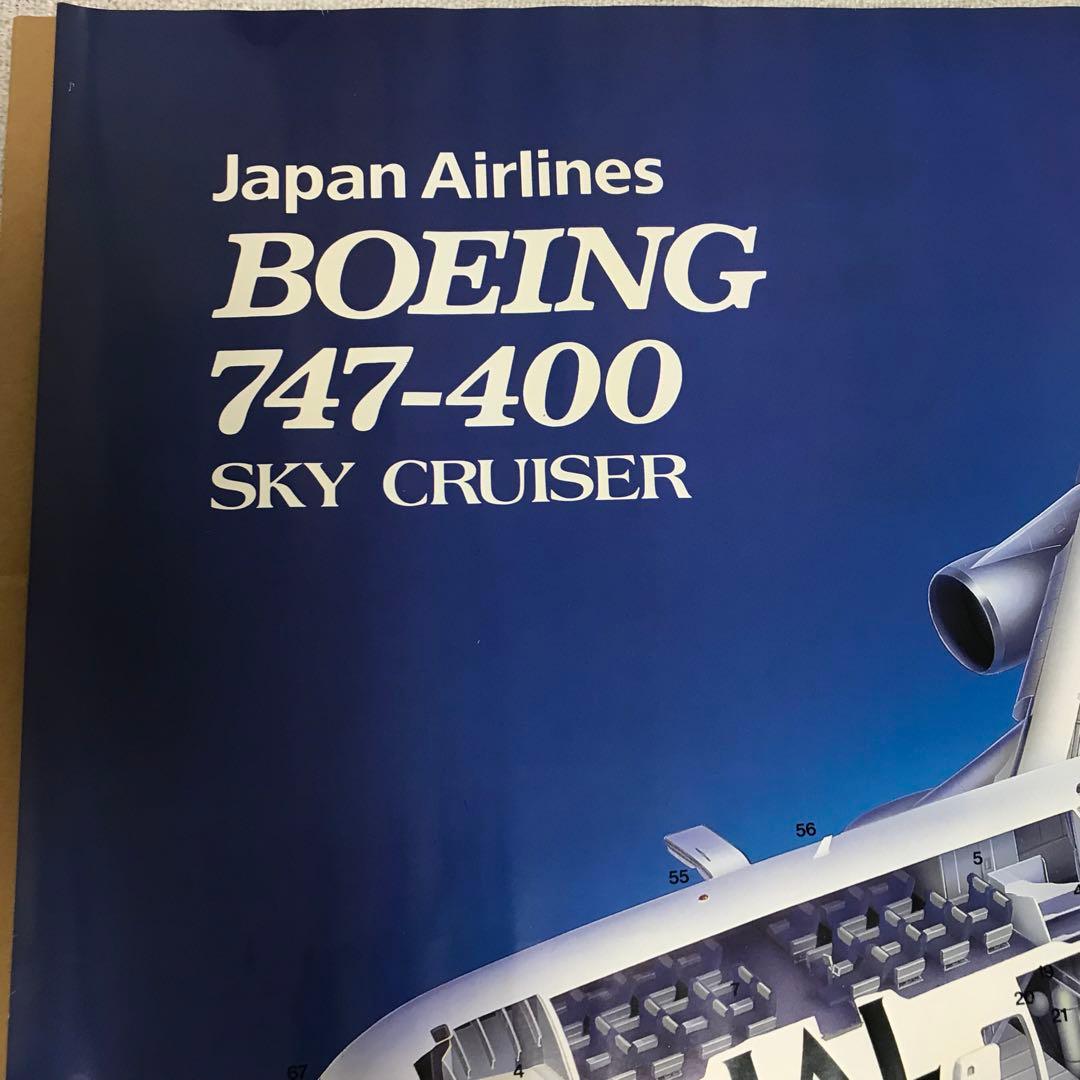 JAL ボーイング 747-400 ポスター - メルカリ