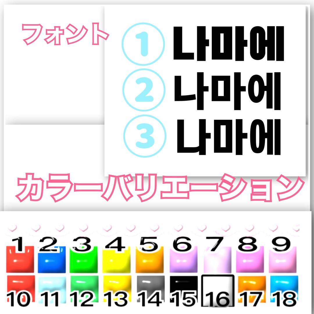 ぷっくりネームボード オーダー受付 ファンサうちわ文字 3D ハングル