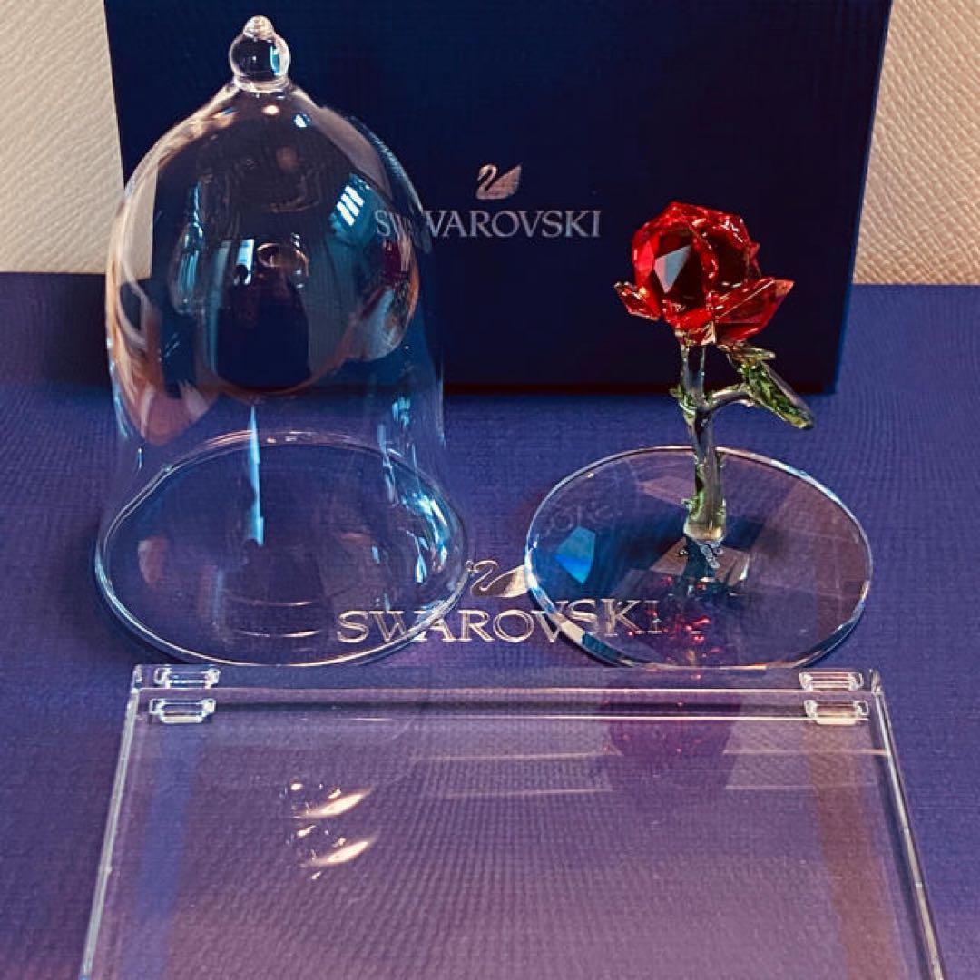 【値下げ】【新品未使用】Swarovski 美女と野獣　バラ