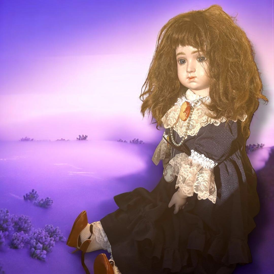 coco ビスクドール アルベール マルク リプロ シェルカメオ 春 桜