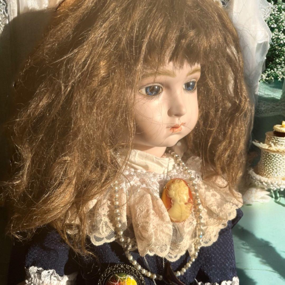 coco ビスクドール アルベール マルク リプロ シェルカメオ 春 桜