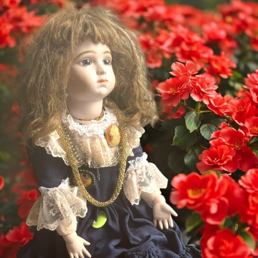 coco ビスクドール アルベール マルク リプロ シェルカメオ 春 桜