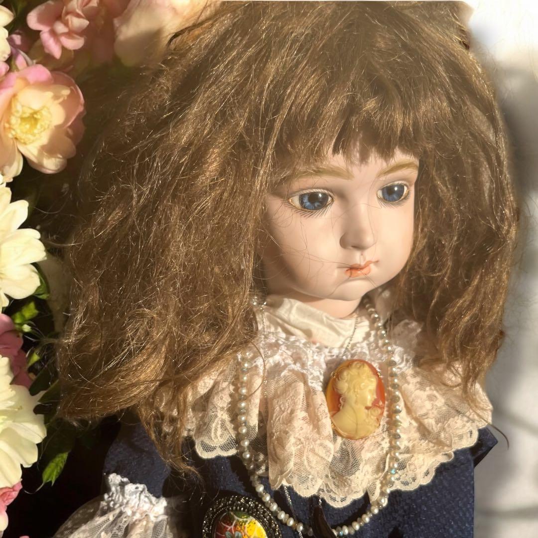 coco ビスクドール アルベール マルク リプロ シェルカメオ 春 桜