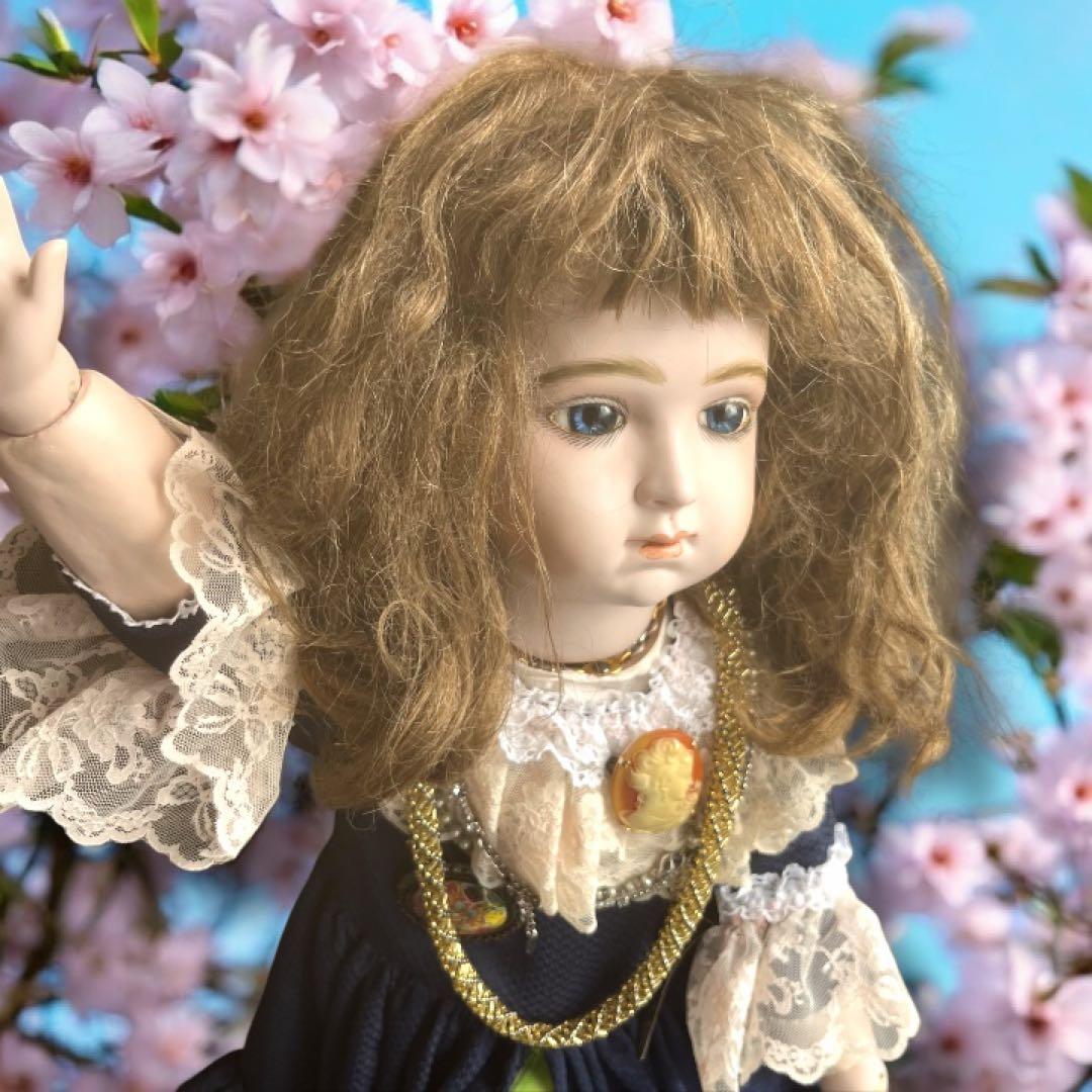 coco ビスクドール アルベール マルク リプロ シェルカメオ 春 桜