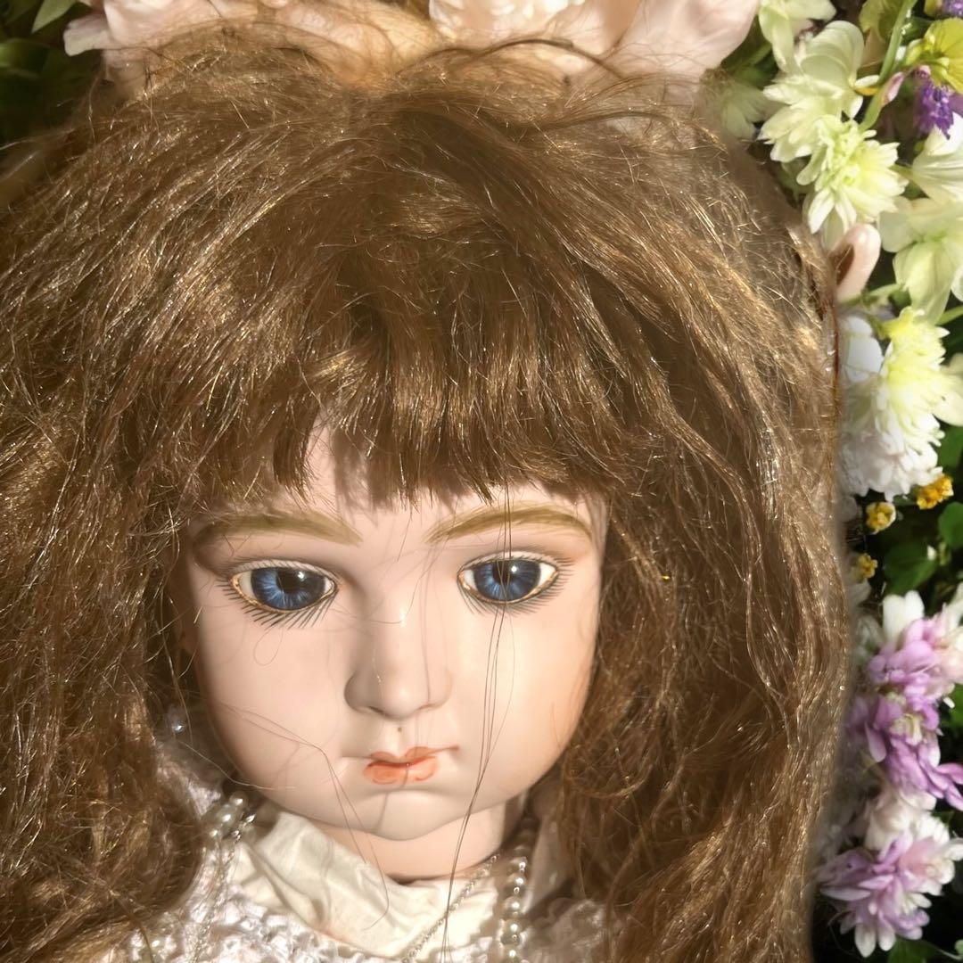 coco ビスクドール アルベール マルク リプロ シェルカメオ 春 桜