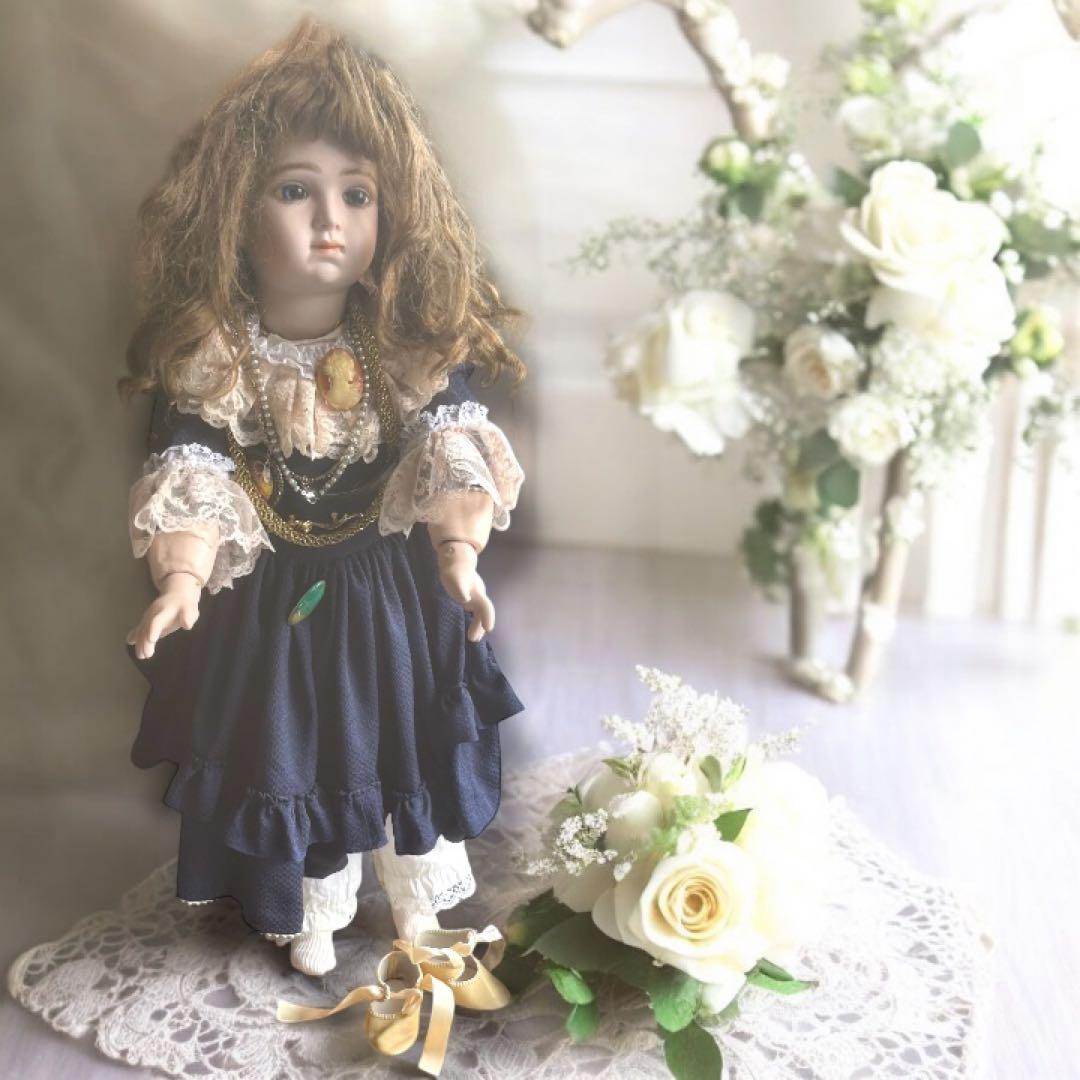 coco ビスクドール アルベール マルク リプロ シェルカメオ 春 桜