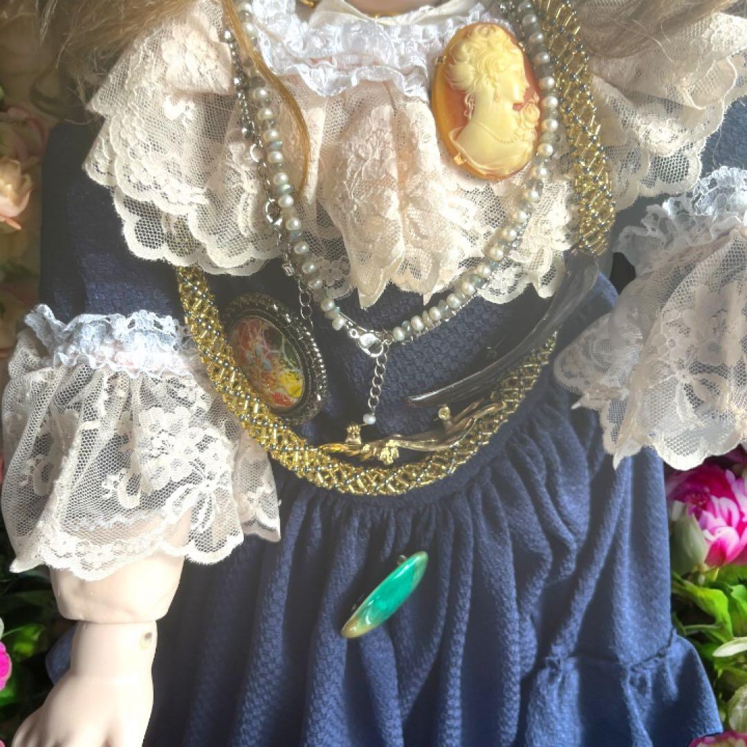 coco ビスクドール アルベール マルク リプロ シェルカメオ 春 桜