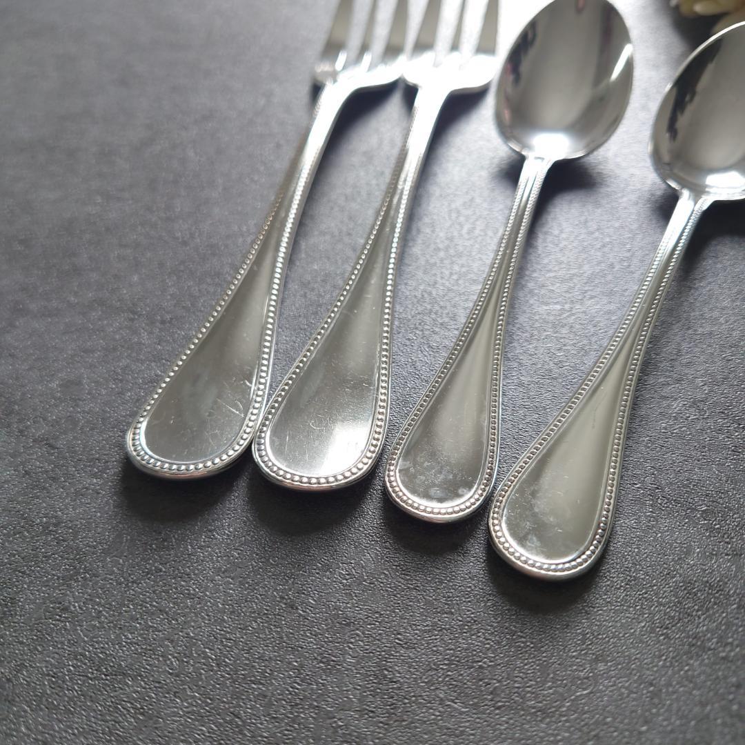 クリストフル パール ケーキフォーク コーヒースプーン 4点