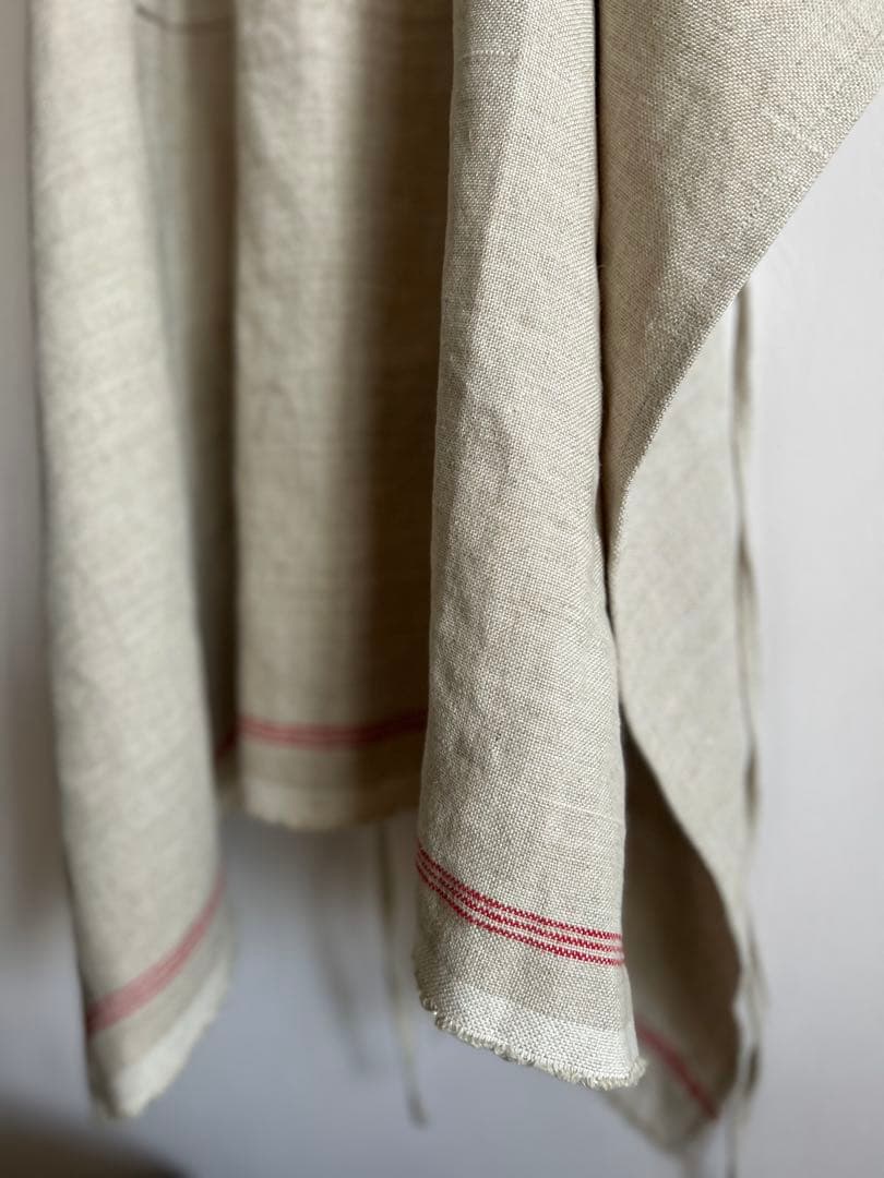 リネン　赤耳　セルビッチ　エプロン　ロングエプロン　伊藤まさこ　雅姫