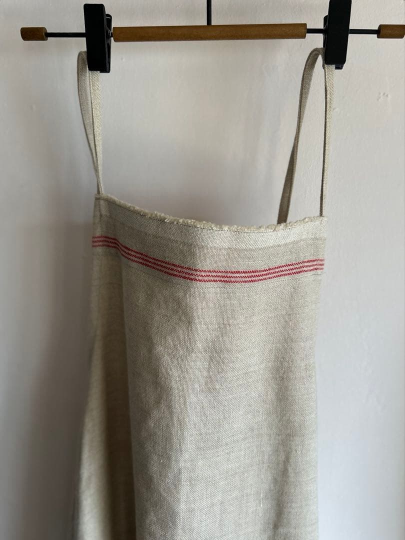 リネン　赤耳　セルビッチ　エプロン　ロングエプロン　伊藤まさこ　雅姫