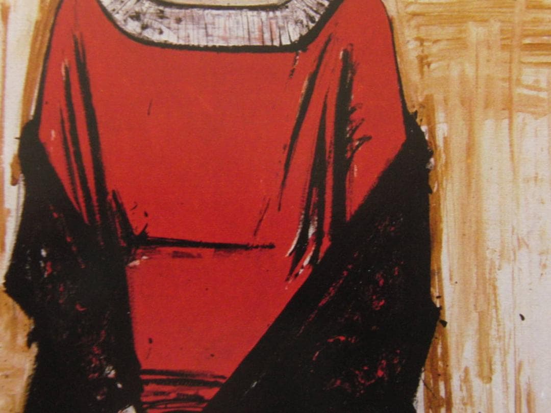 ベルナール・ビュッフェ「Annabel a la robe rouge」 - メルカリ