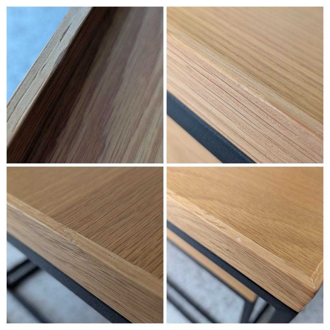 used 高野木工 リニエ コンビテーブル セット オーク×アイアン 美品 北欧