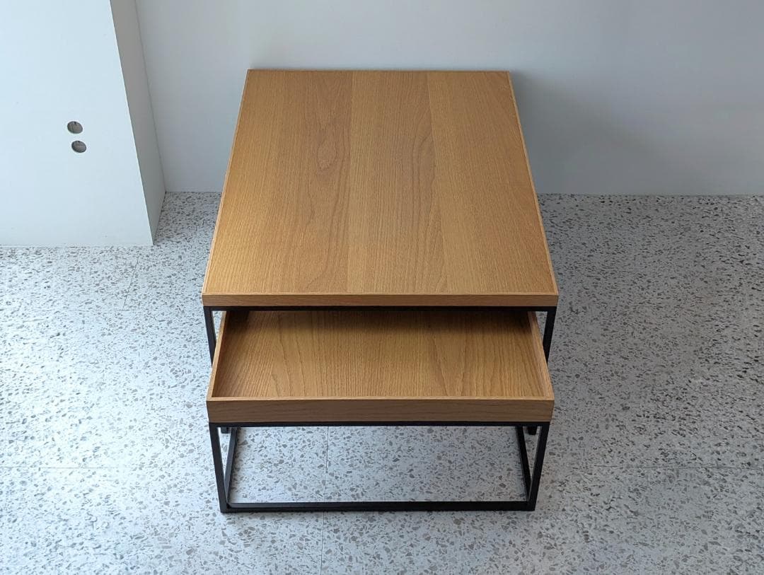 used 高野木工 リニエ コンビテーブル セット オーク×アイアン 美品 北欧