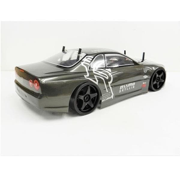 ターボ機能付 1/10 ドリフトラジコン GR002 ガンメタ スペアボディー付