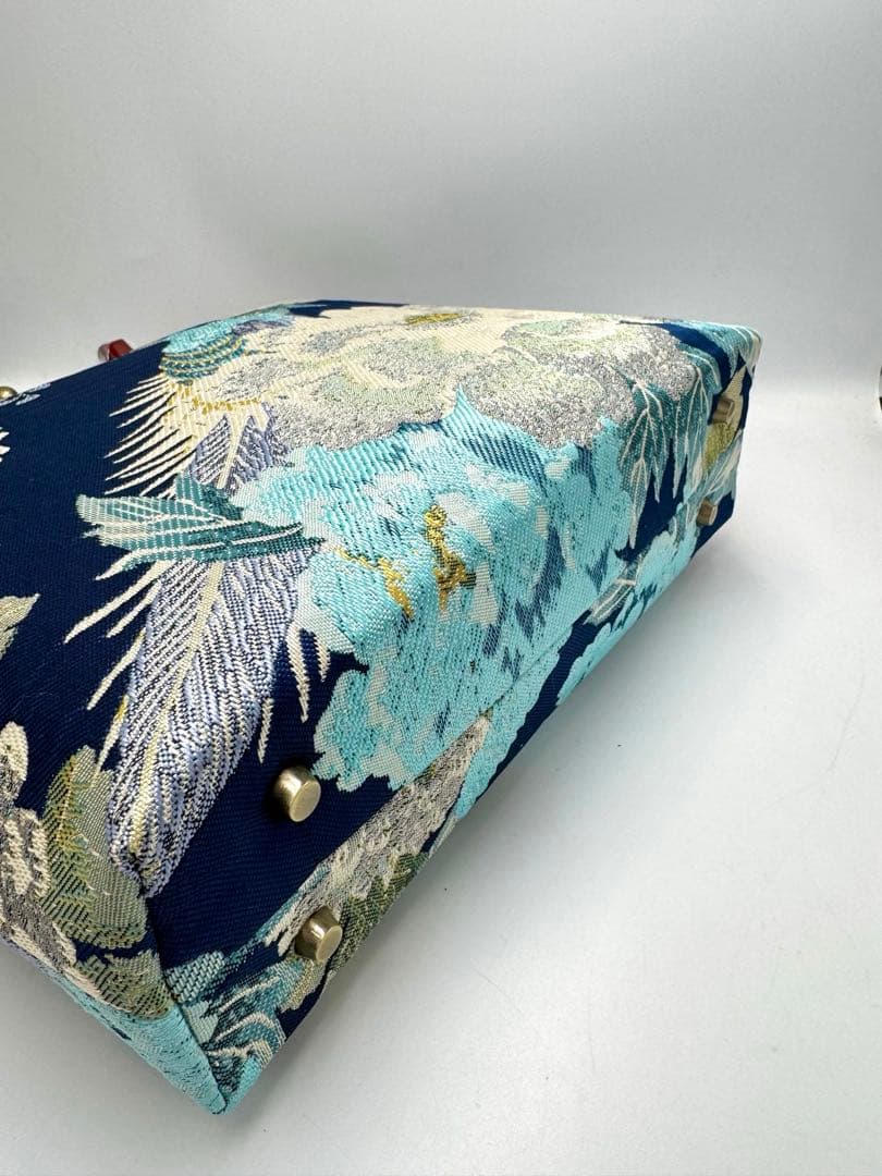 ハンドメイド　大きながま口バッグ　#559