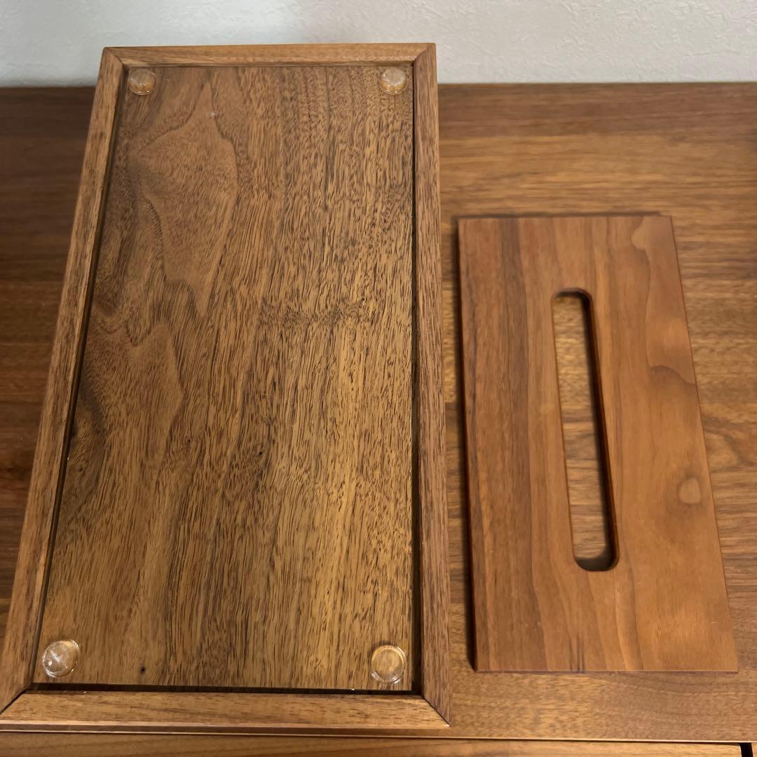 マスターウォール 木製ティッシュボックス ブラウン