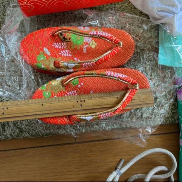 ※商品欄説明必読※　七五三 着物セット 水色 花柄