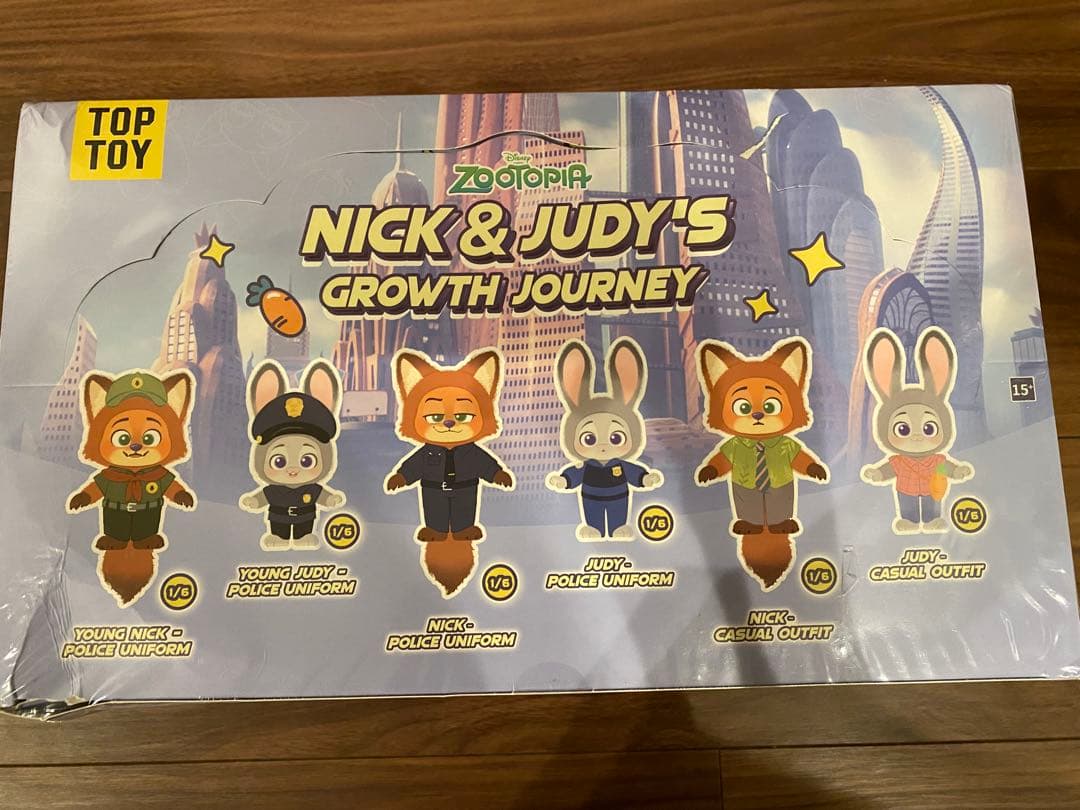 ズートピア TOPTOY 新作 グロース・ジャーニー 6個セット ぬいぐるみ