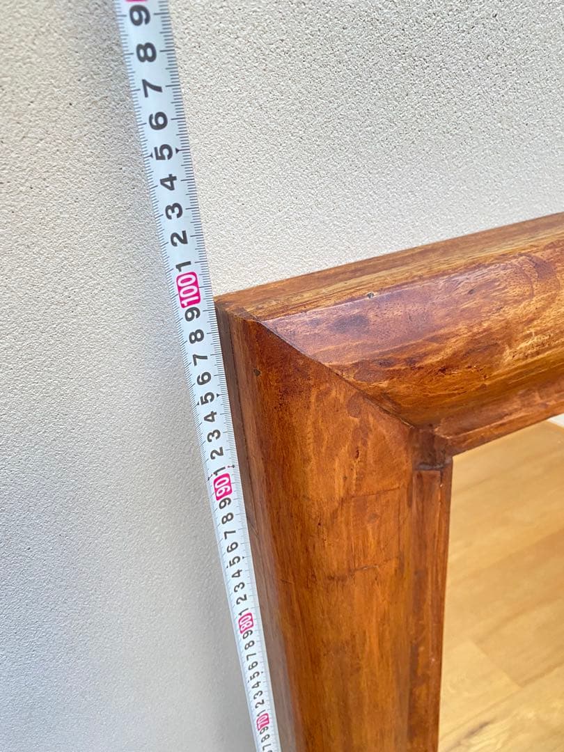 姿見 アンティーク鏡 オールドチーク 古材 アンティーク鏡