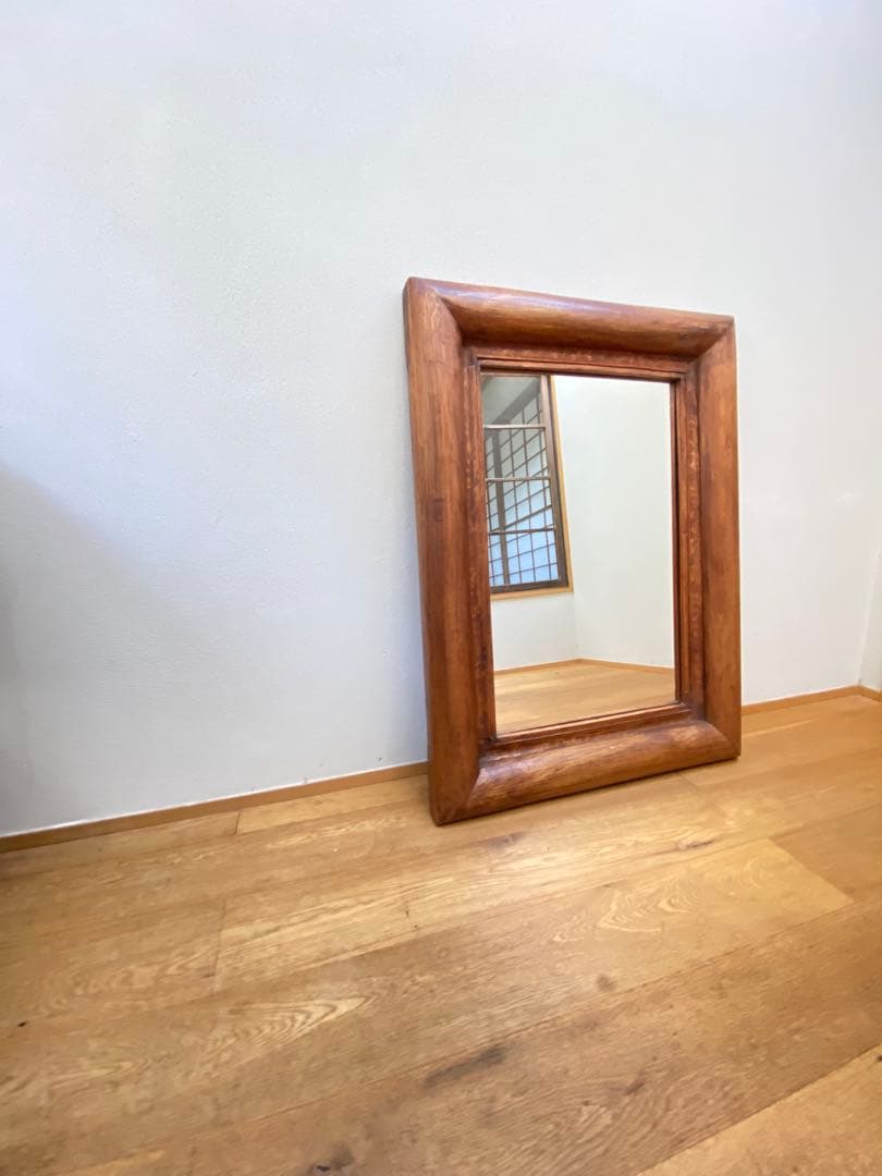姿見 アンティーク鏡 オールドチーク 古材 アンティーク鏡