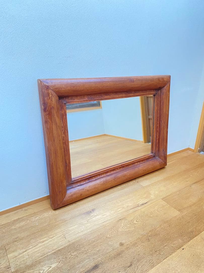 姿見 アンティーク鏡 オールドチーク 古材 アンティーク鏡