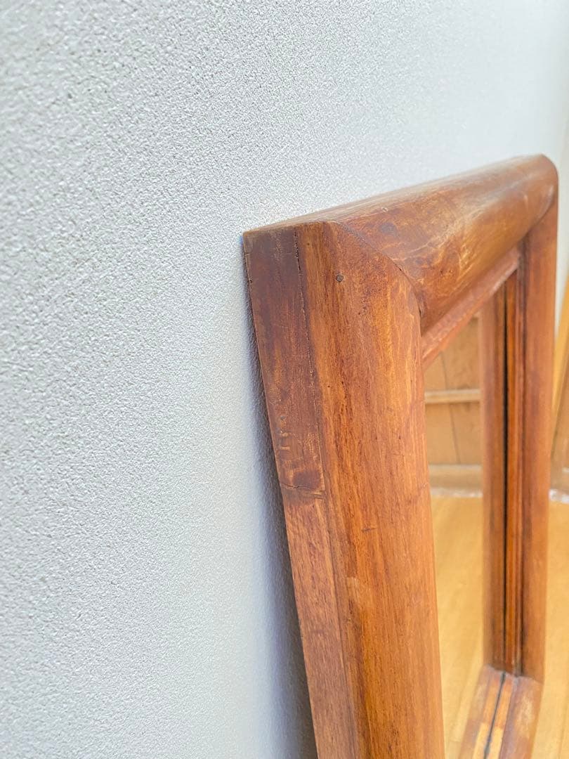 姿見 アンティーク鏡 オールドチーク 古材 アンティーク鏡