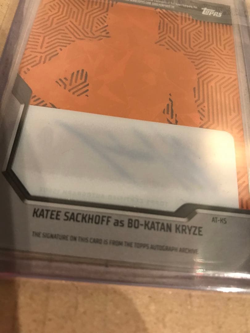 スターウォーズ マンダロリアン ボカターン topps 直筆サイン