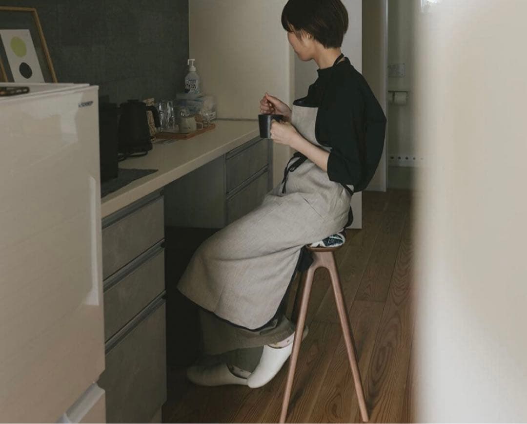 キッチンスツールBR H530＋ミナ ペルホネン　タンバリン