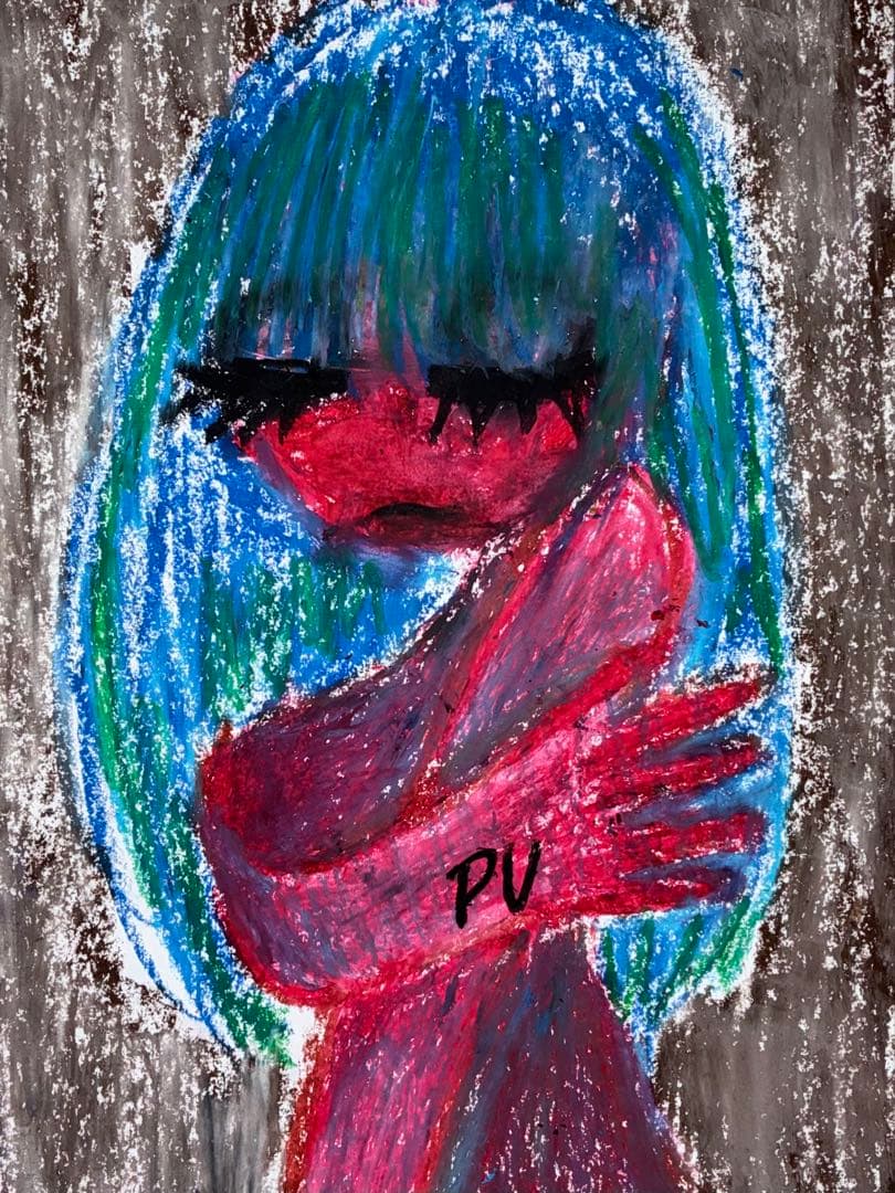 アート イラスト ダーク 病みかわいい 絵画 オリジナル 創作 一点物 原画