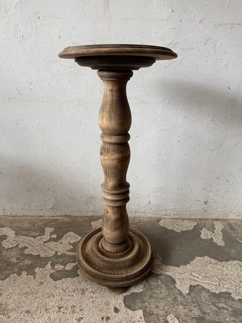 ビンテージ サイドテーブル フラワースタンド 花台 剥離 - メルカリ