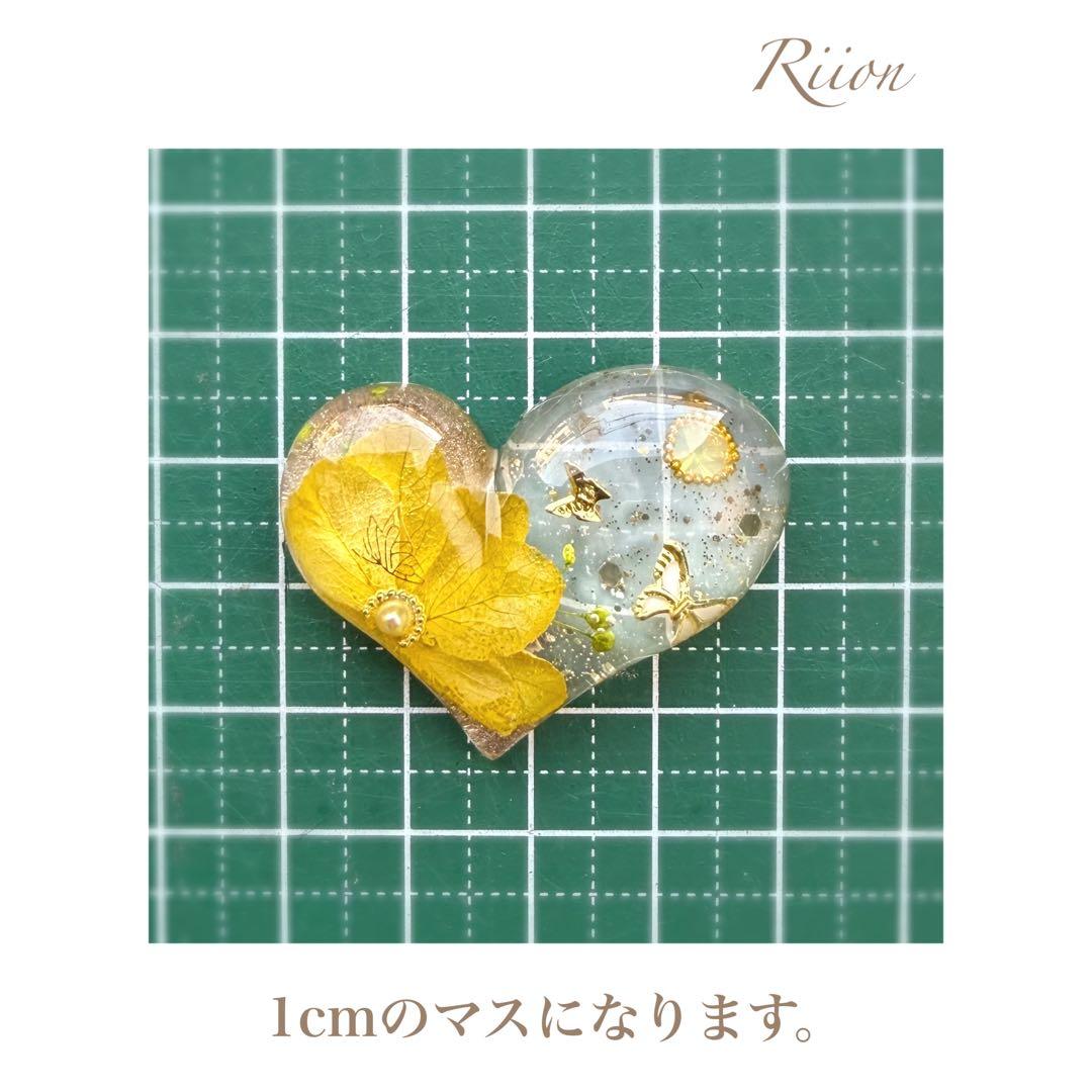 no.1107‪.*❤︎ アジサイたちのドライフラワーレジンヘアゴム❤︎.*❶