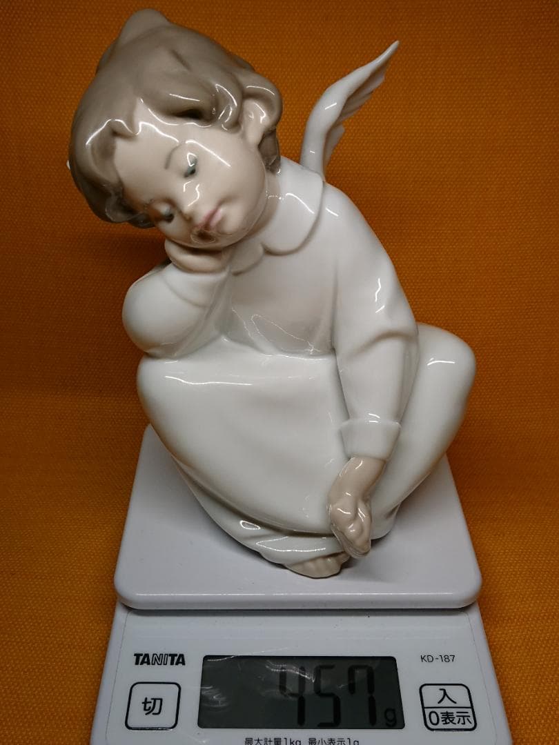 人形　天使　陶器　オブジェ　置物　インテリア　工芸品　美術品　A2552