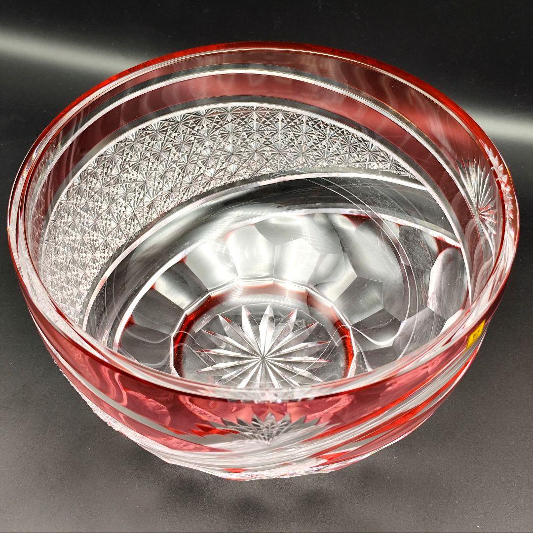 定価約16万円☆超希少品 祝の膳 大鉢カガミクリスタル（切子、江戸切子