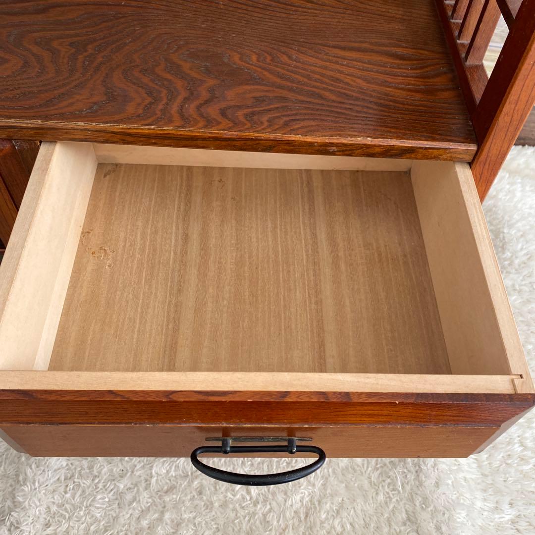 ◯ karimoku カリモク　飾り棚 茶箪笥 茶棚　昭和レトロ