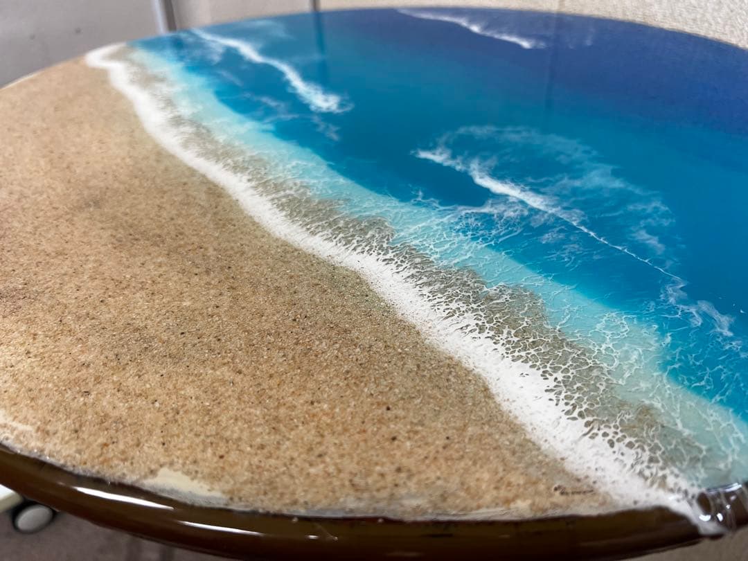 ビーチアート円形テーブル①