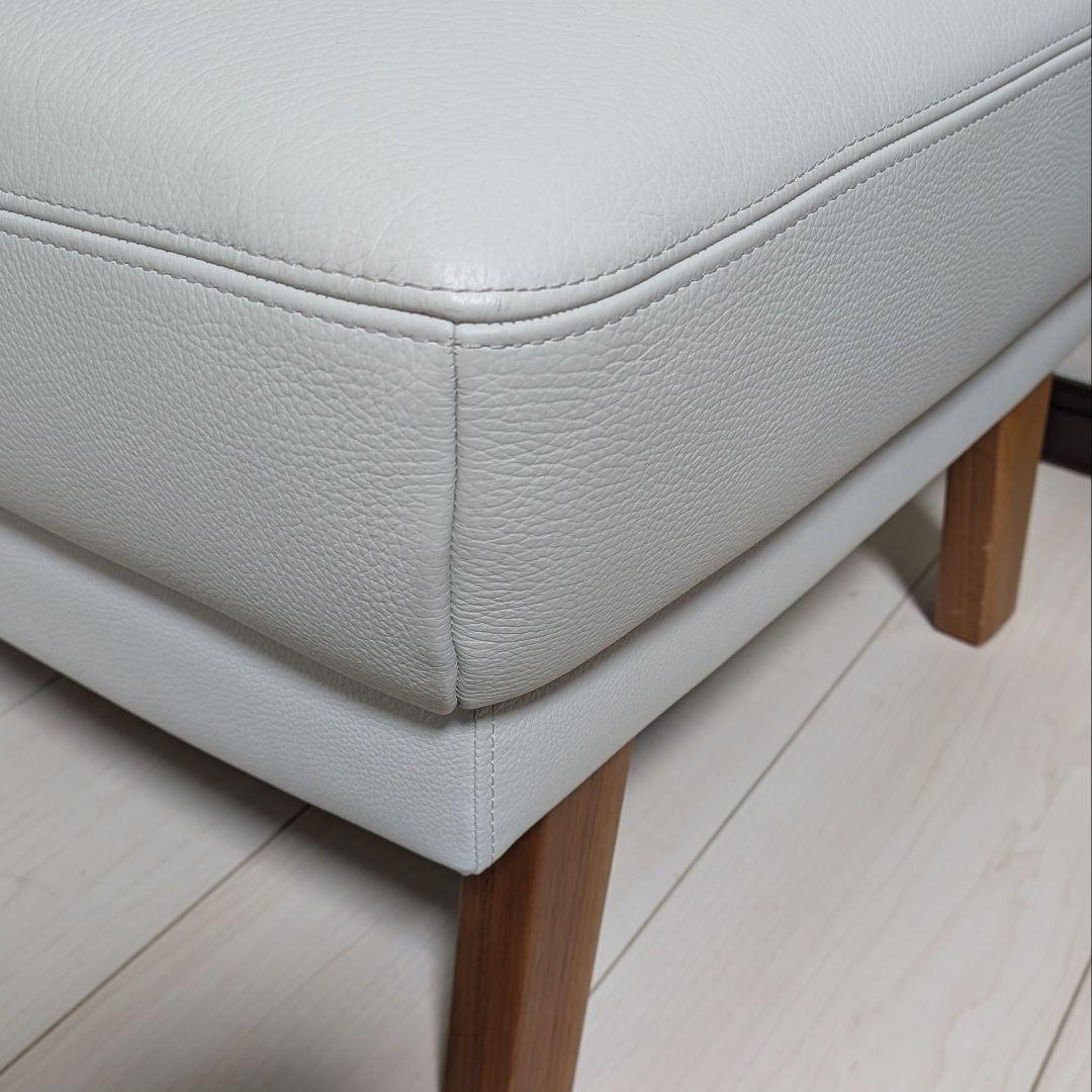 カリモク 本革 スツール オットマン 美品