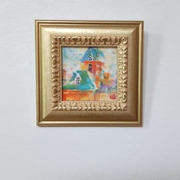 日本画ミニフレーム「 chateau」