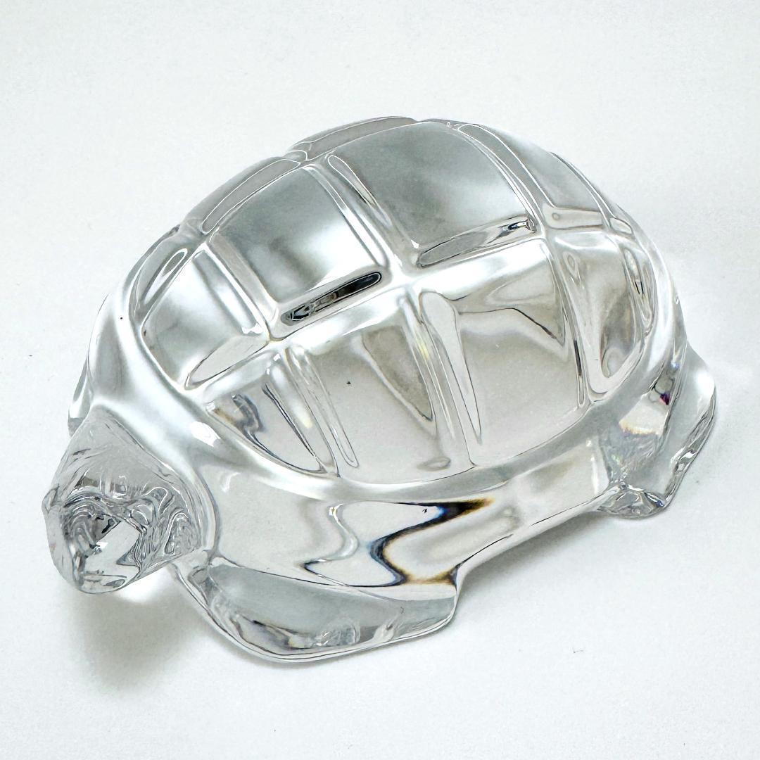 【バカラ】動物 亀 置物 インテリア★美品★金運