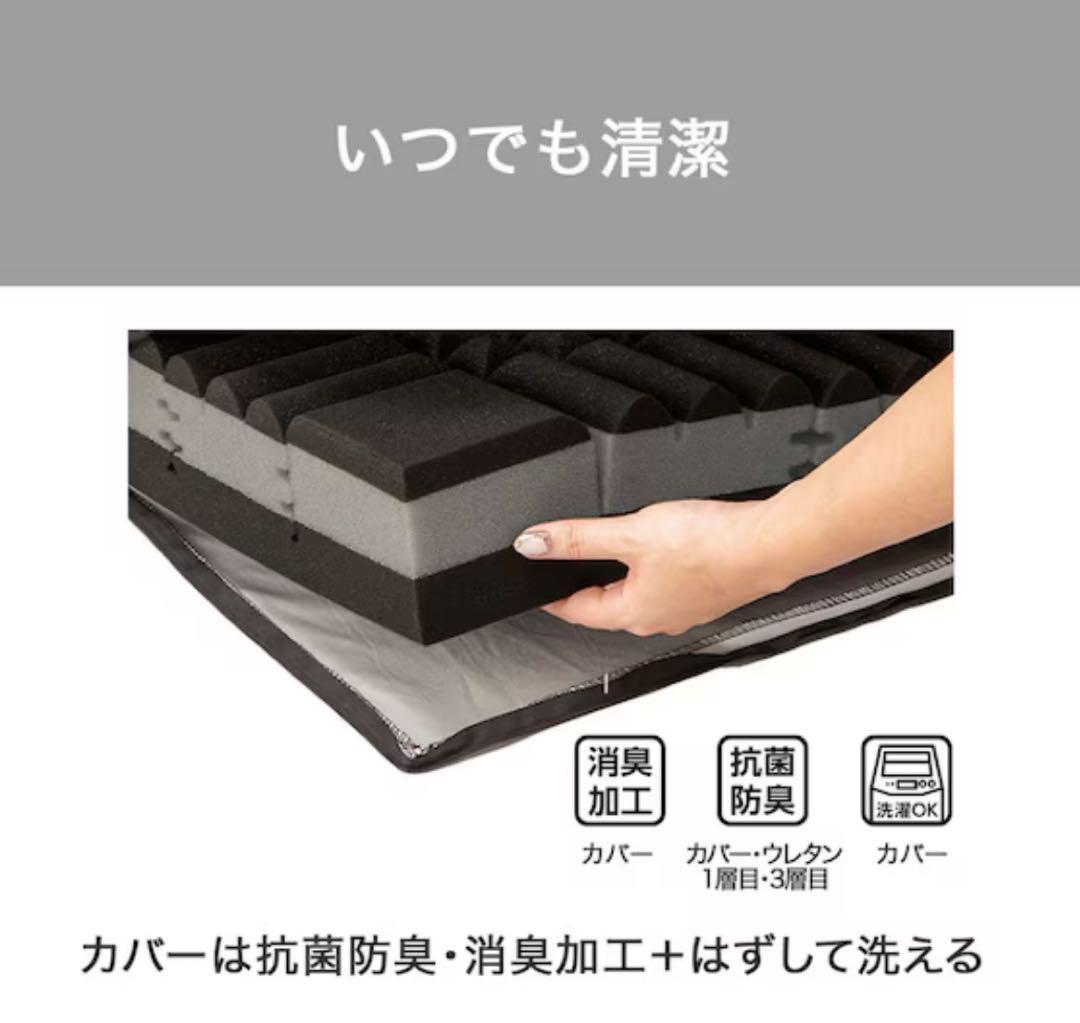 ニトリ 体圧分散に優れた3層構造敷ふとん ダブル(N-CUBE D) マットレス