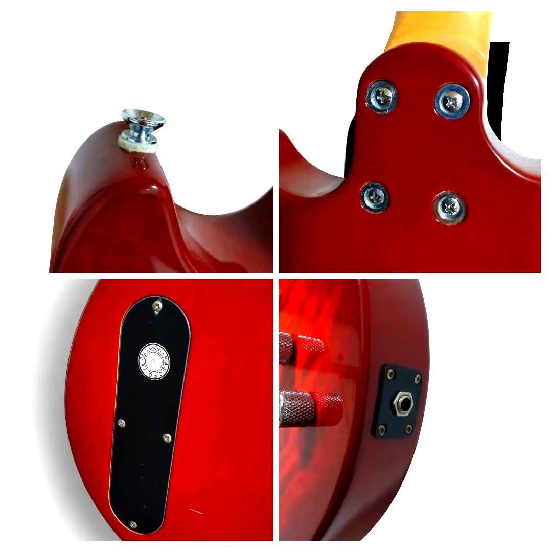 美品 BCリッチ マリオン 350 エレキギター STRB キルトメイプル 赤