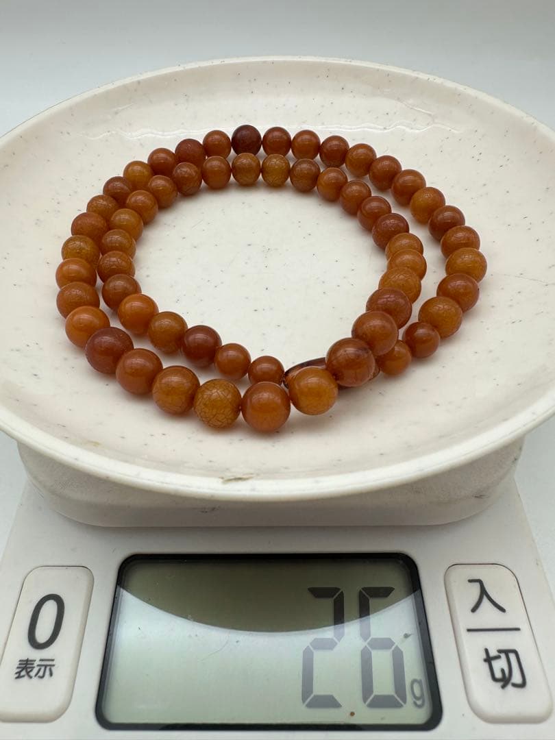 ☆天然☆ バルト海産 天然琥珀 老蜜蝋 ネックレス アクセサリー 極上品