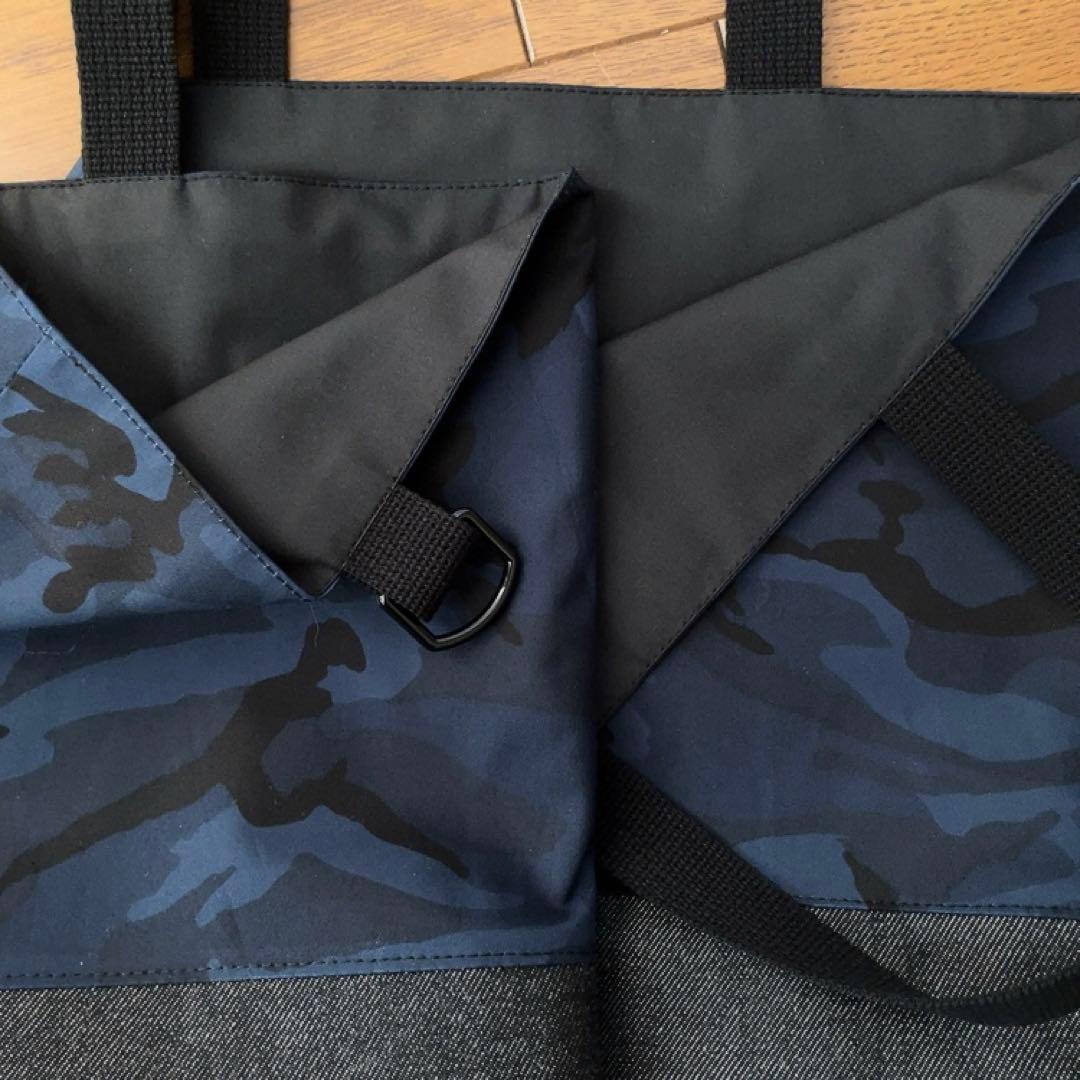 ネイビー　カモフラージュ＊大きめレッスンバッグ　３点セット