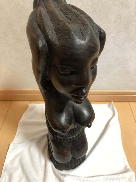 人形　アフリカ　木製　インテリア　置物　民芸品　オブジェ