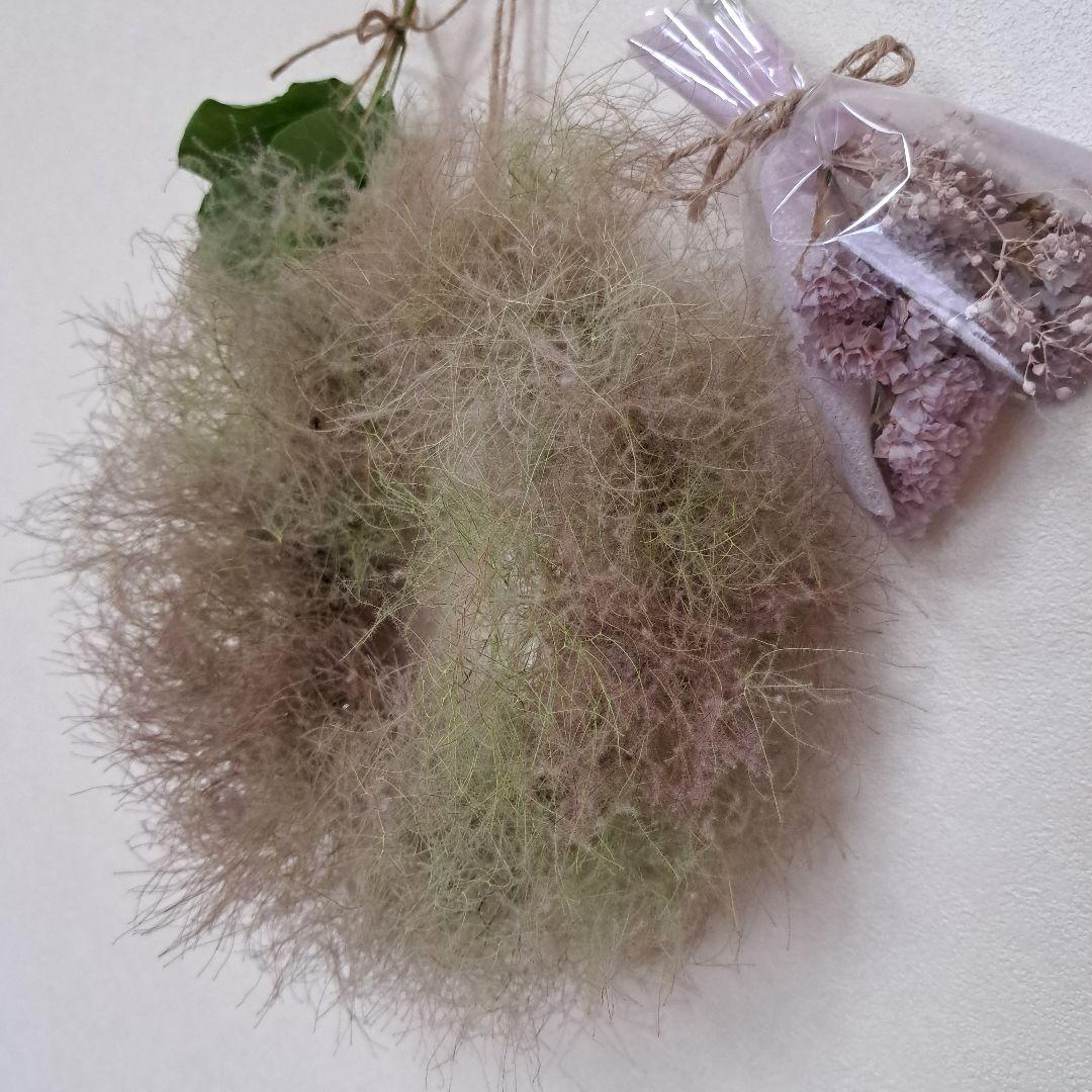 ふわふわスモークツリーのリース