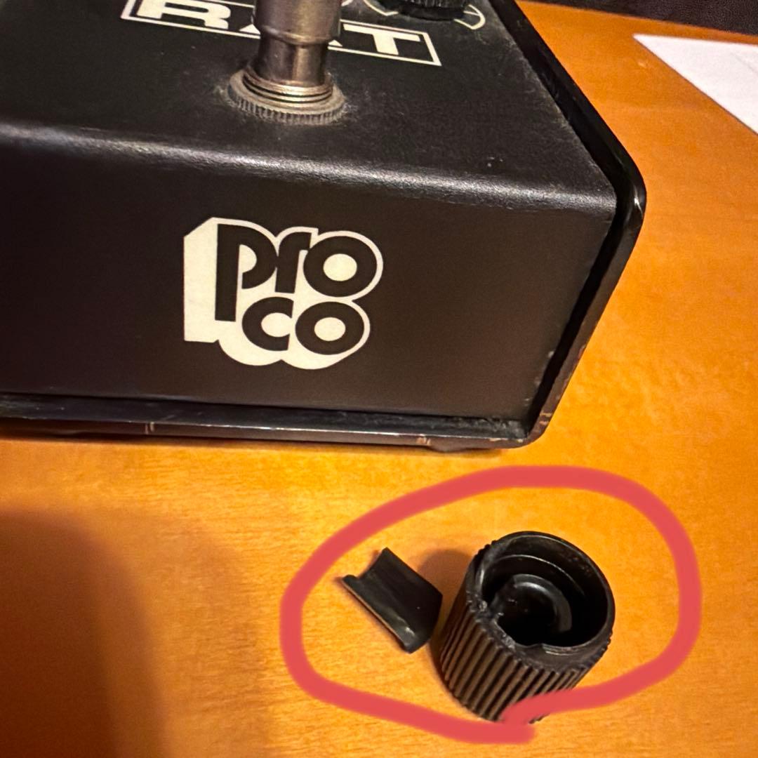 【ツマミ割れ】Pro Co RAT2 ヴィンテージ　銀ネジ、銀リベット