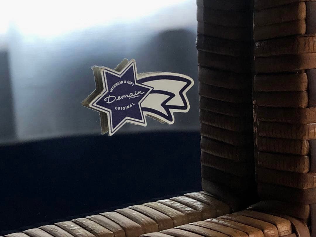 イタリア ヴィンテージ 籐編み ミラー 壁掛け鏡 ウォールミラー 北欧 古民家