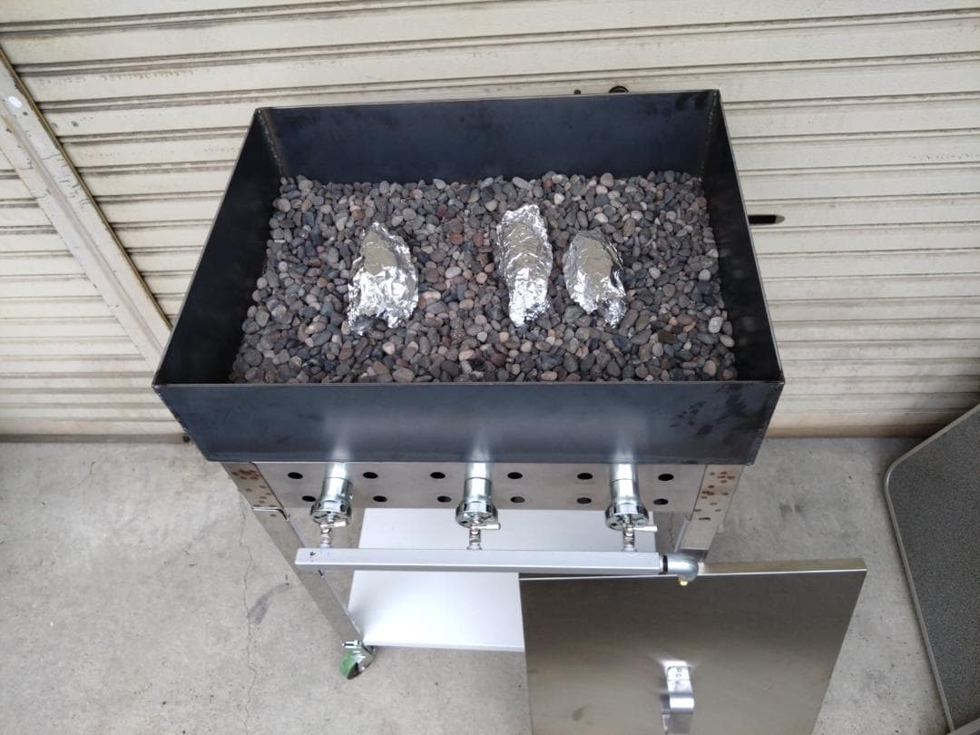 石焼き芋やけます さつまいも 独立開業 壺焼 プロパンガス 専用台付き